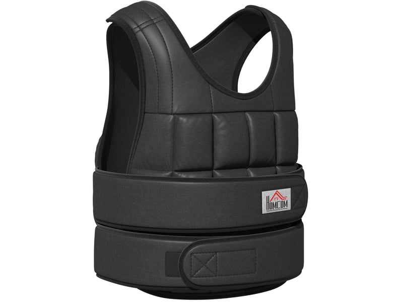  Lesté réglable 30 kg 60x50 cm – noir – 35 sachets amovibles, maintien ajustable pour musculation  - Conforama A
