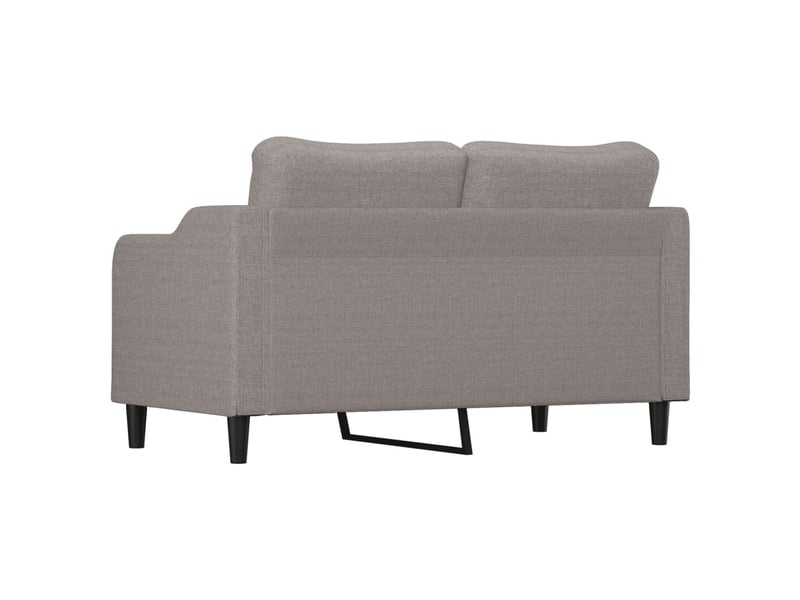  Canapé droit, sofa, canapé à 2 places taupe 140 cm tissu cf20378  - Conforama E
