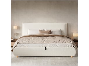 Lit 2 places 180x200 cm    coloris blanc