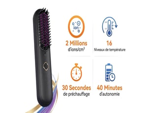 Brosse chauffante GENERIC HOME  - Revêtement céramique