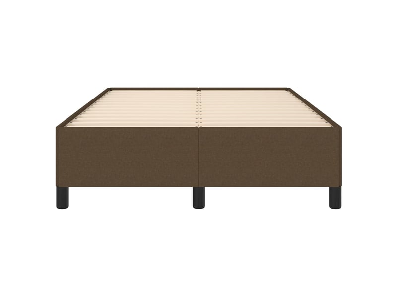 Lit double- lit adulte -  cadre de lit sans matelas marron foncé 120x190 cm tissu  - Conforama D