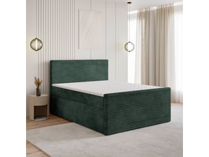 Lit avec rangement 180x200 cm <strong>MASSENO</strong> <strong></strong> coloris vert