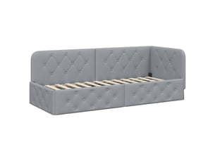 Lit simple 80x200 cm    coloris gris