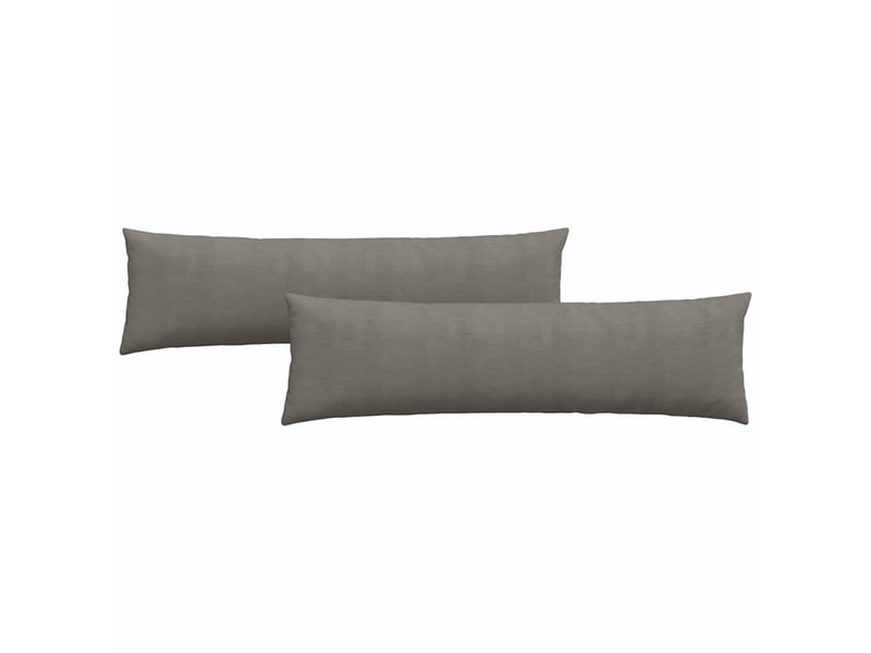 Lot de 2 coussins de canapé, coussins décoratifs gris clair 145 x 40 cm cf59061 - Conforama A