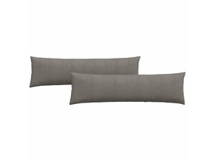 Lot de 2 coussins de canapé, coussins décoratifs gris clair 145 x 40 cm cf59061
