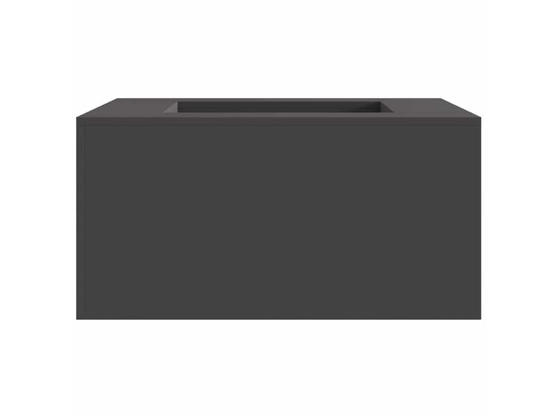  Brasero exterieur, foyer noir 80x80x40 cm acier patiné shl64163  - Conforama E