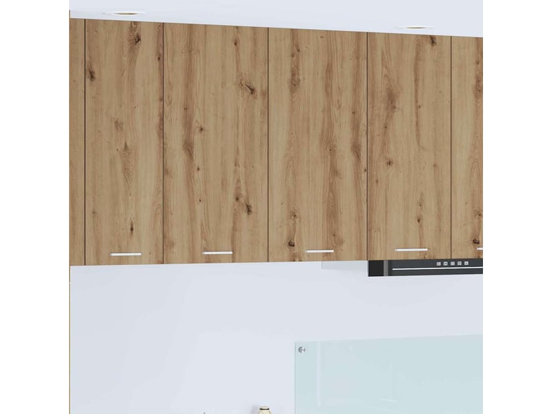  Meuble de rangement cuisine, armoire suspendue chêne artisanal 80x31x80cm shl8821  - Conforama B