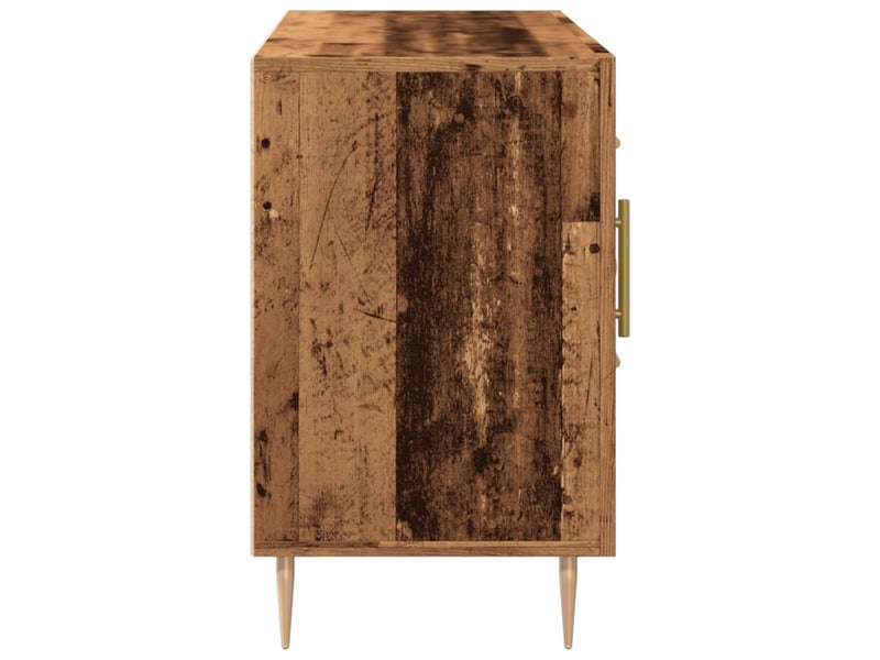  Buffet - bahut - meuble de rangement vieux bois 100x36x60 cm bois d'ingénierie  - Conforama E