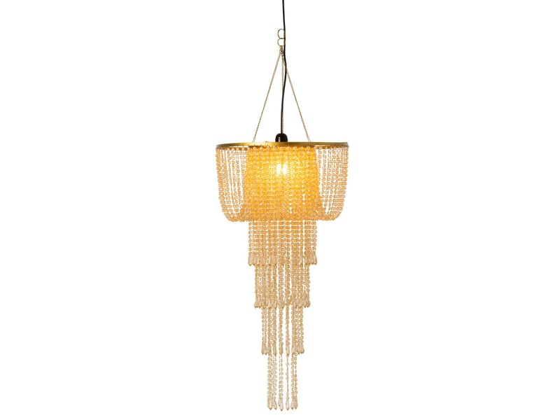  Abat-jour suspension perles sigrid 80cm doré  - Conforama B