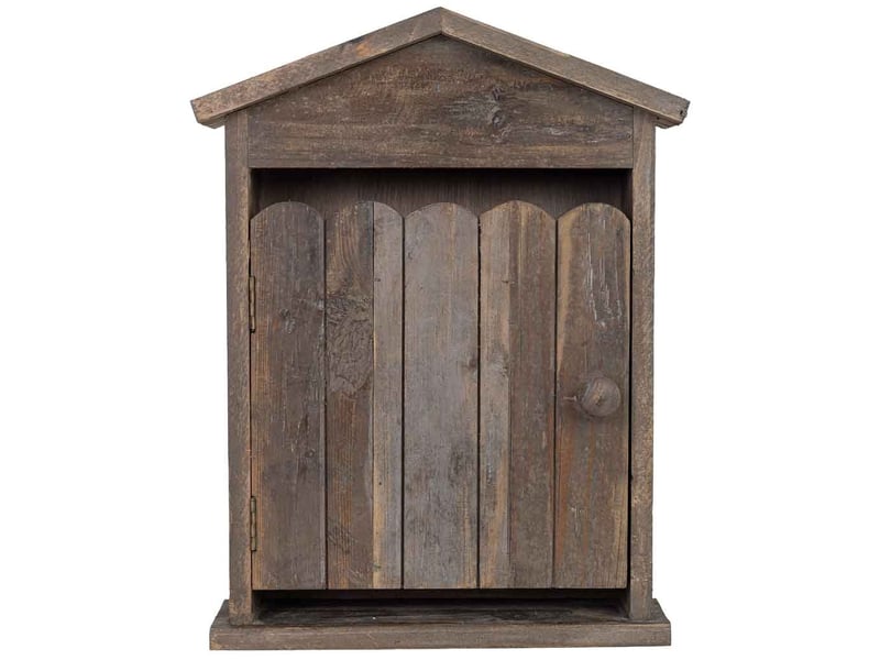  Boîte à clés en bois marron 31x9x34,5 cm h  - Conforama C