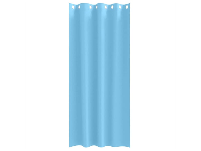  Lot de 2 rideaux occultants, rideaux black-out avec anneaux bleu clair 245 x 140 cm cf44592  - Conforama D
