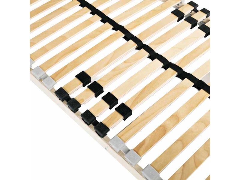  Lit simple- lit adulte -  sommier à lattes marron 70 x 190 cm bois de hêtre massif  - Conforama C