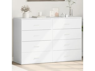 Buffets 2 pcs - bahut - meuble de rangement blanc 60x39x80 cm bois d’ingénierie