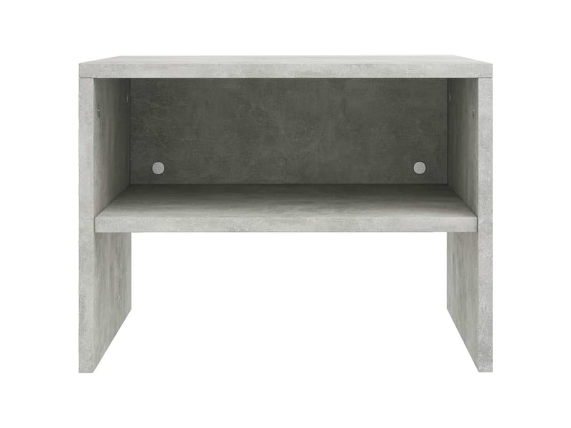  Lot de 2 tables de chevet - cabinet de chevet - table de nuit gris béton 40x30x30 cm bois ingénierie  - Conforama D