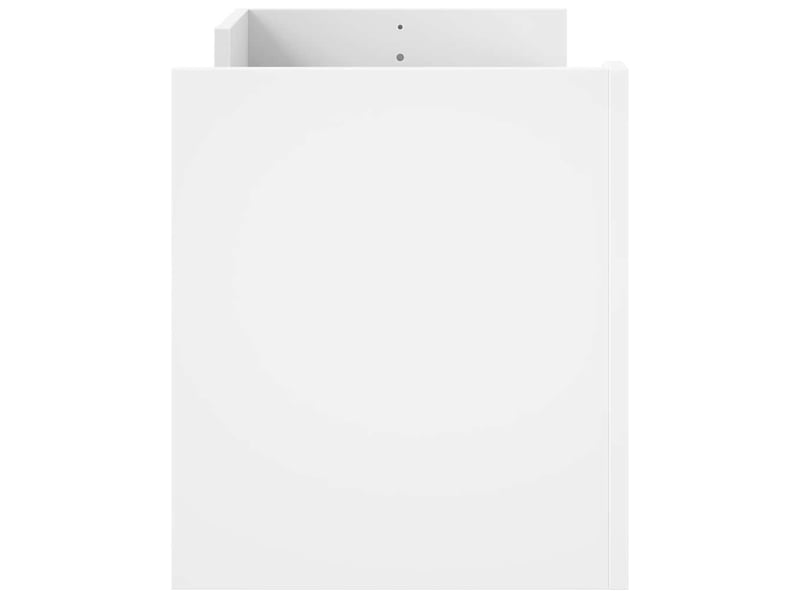  Meuble tv - banc tv - meuble de rangement blanc 100x35x40 cm bois d'ingénierie  - Conforama E