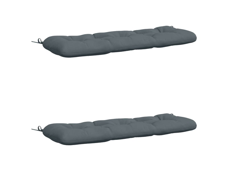 Lot de 2 coussins de banc, coussins d'assise vianen 100 % polyester bleu cf57642 - Conforama A