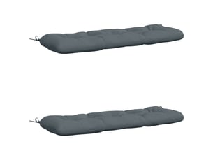 Lot de 2 coussins de banc, coussins d'assise vianen 100 % polyester bleu cf57642