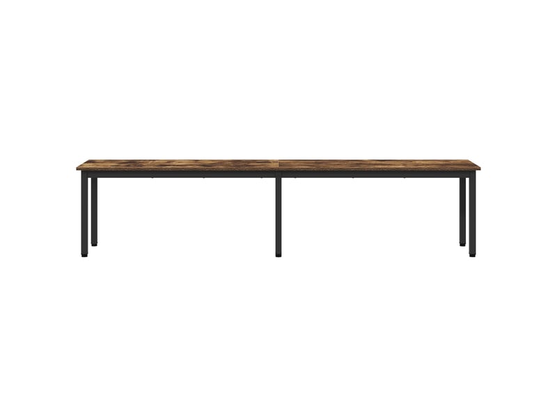  Banc d'entrée, banc d'intérieur chêne fumé 200x35x45 cm bois d'ingénierie  - Conforama E
