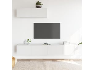 Meuble tv coloris blanc 100 cm <strong></strong>  <strong></strong>