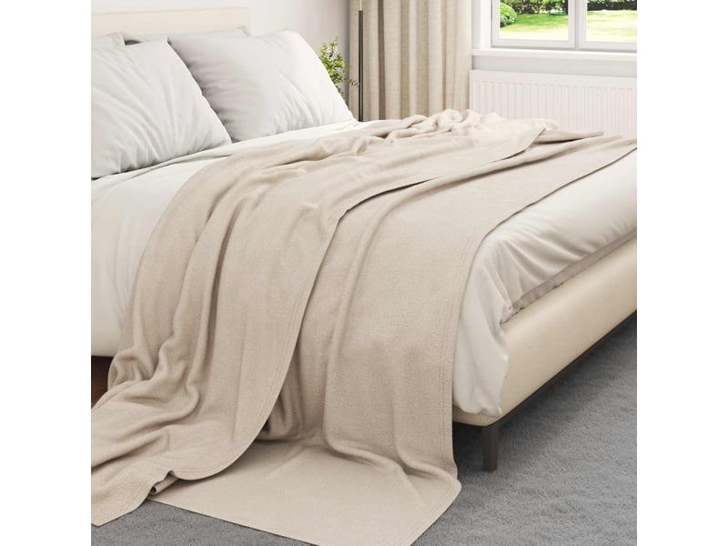  Couverture jetée de canapé 6 pcs beige 270x240 cm 5.08 kg polaire  - Conforama C
