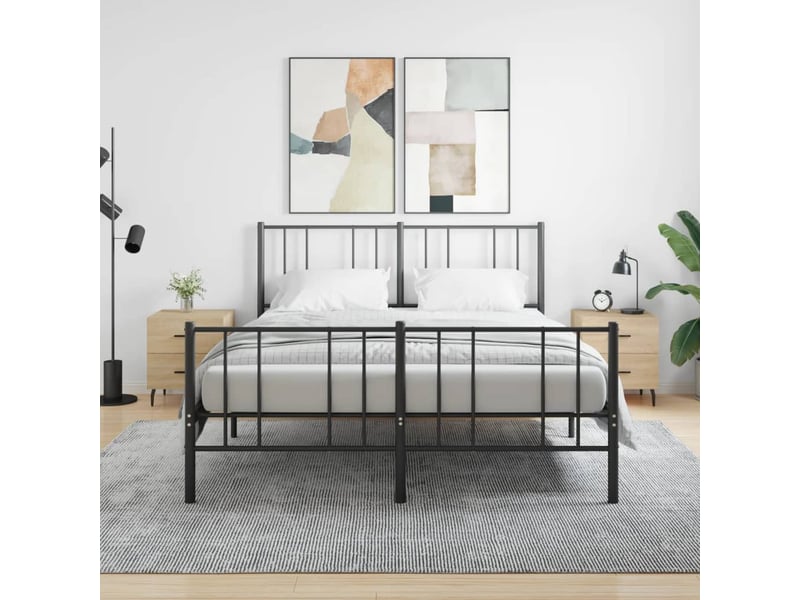  Vidaxl tables de chevet 2pcs chêne sonoma bois fer table de nuit 40x35x47cm chambre salon  - Conforama B