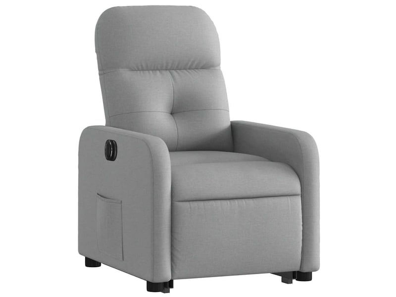  Fauteuil inclinable électrique, fauteuil relax salon gris clair tissu shl28035  - Conforama D