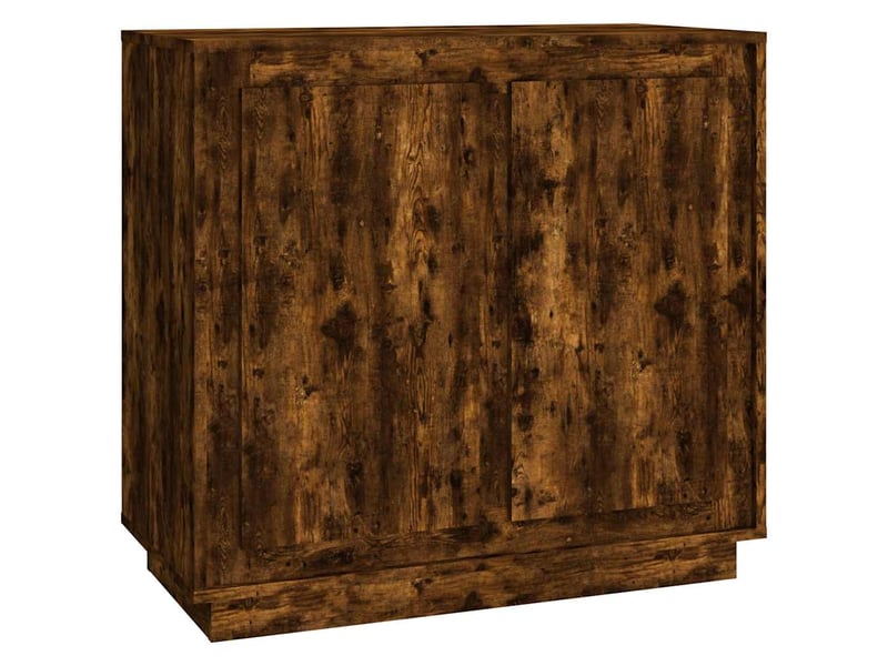  Buffet - bahut - meuble de rangement chêne fumé 80x34x75 cm bois d'ingénierie  - Conforama A
