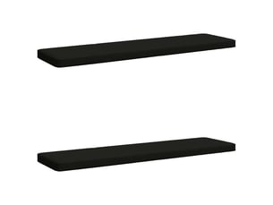 Lot de 2 coussins de banc, coussins d'assise vught 100 % polyester noir cf58021
