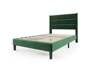 Lit simple 90x200 cm vert coloris vert