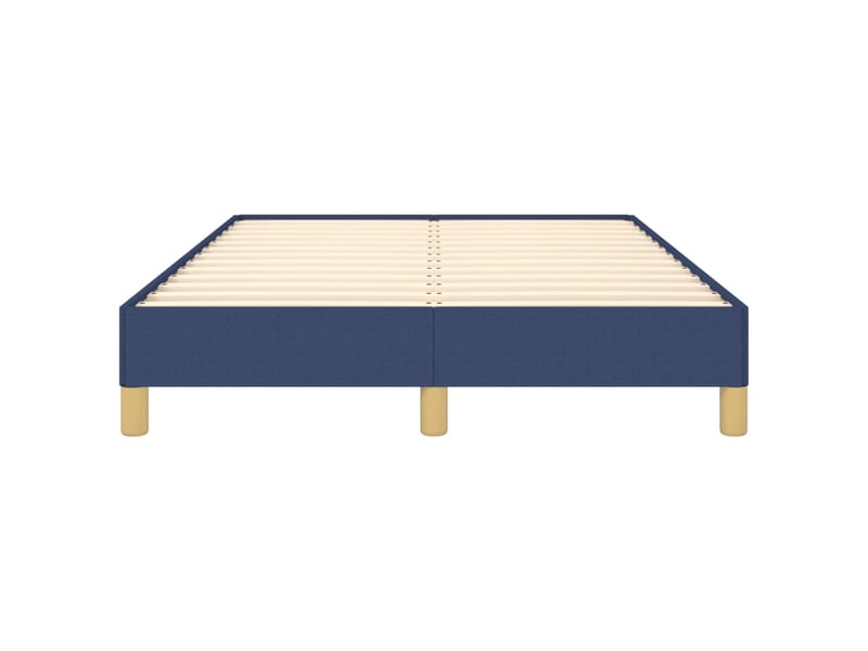  Lit double- lit adulte -  cadre de lit sans matelas bleu 120x190 cm tissu  - Conforama D