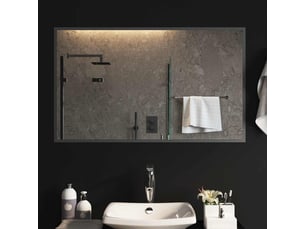 Miroir de salle de bain, miroir de toilette led avec miroir transparent 100 x 60 cm cf62557