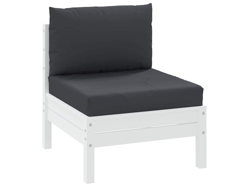  Lot de 2 coussins de palette, coussins de canapé noir tissu oxford cf59589  - Conforama C