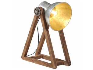 Lampe de bureau 25 w argent vintage 30x17x40 cm e27
