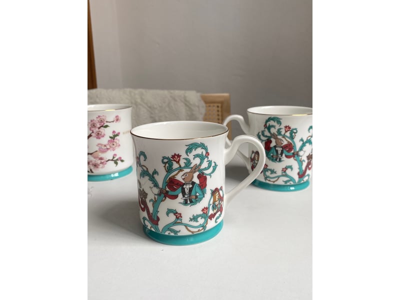  Mug en céramique, lapin et chat, 320 ml  - Conforama C