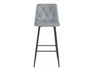 tabouret de bar  SANS MARQUE  - argenté hauteur d'assise 76 cm vendu A l'unité