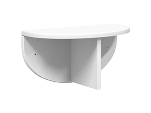Étagère flottante, étagère suspendue montage mural blanc 38 x 19 x 19 cm cf42439
