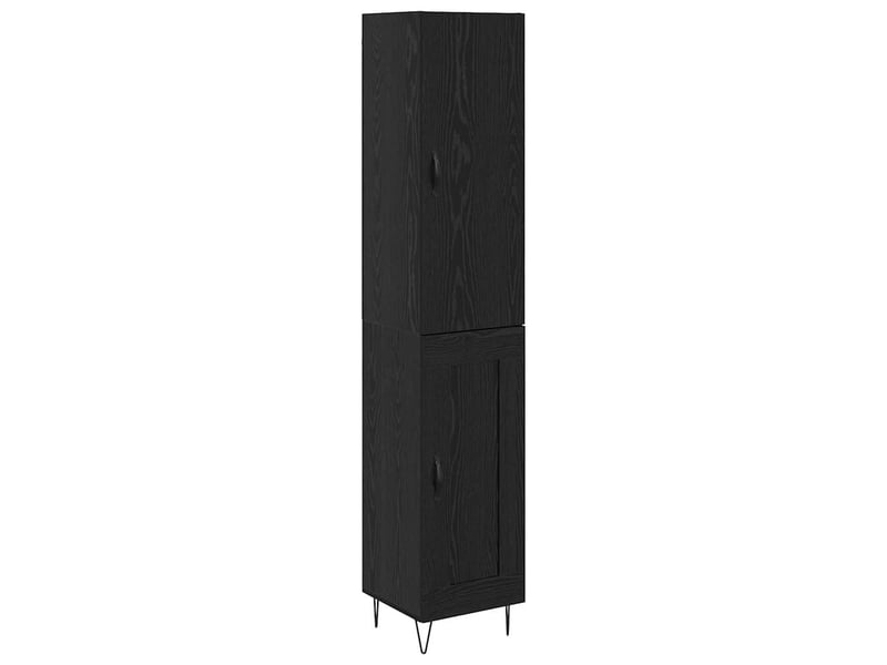  Buffet - haut armoire chêne noir 34,5 x 34 x 90 cm bois d'ingénierie  - Conforama A