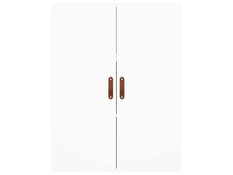  Buffet haut - bahut - meuble de rangement blanc 69,5x34x180 cm bois d'ingénierie  - Conforama E