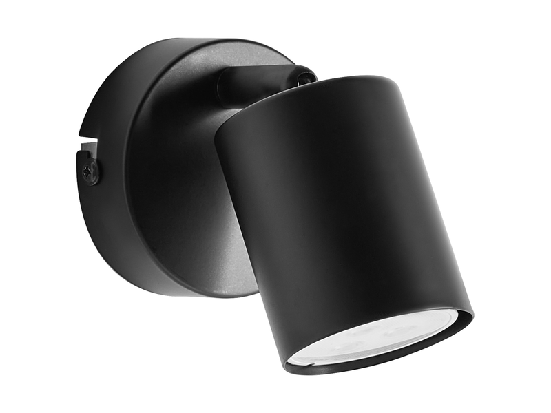 Lot de 2 lampes murales nyando métal noir  - Conforama D
