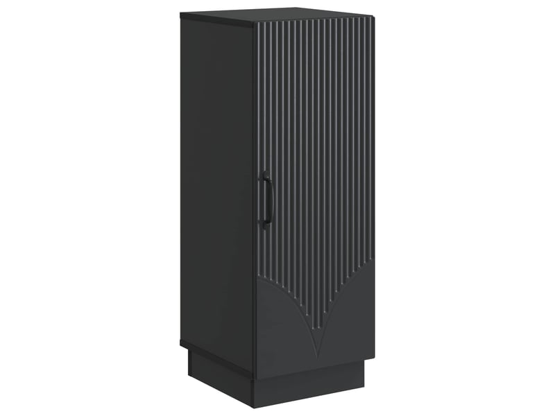 Buffet - bahut - meuble de rangement noir 33 x 34,5 x 87 cm bois d'ingénierie - Conforama A