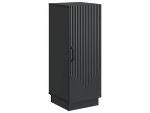 Buffet - bahut - meuble de rangement noir 33 x 34,5 x 87 cm bois d'ingénierie