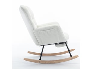 Fauteuil fixe HAVRYA  Tissu blanc vendu A l'unité