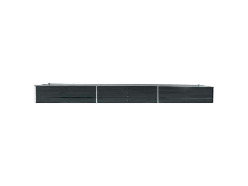  Jardinière - lit surélevé de jardin acier galvanisé 480x80x45 cm anthracite  - Conforama D