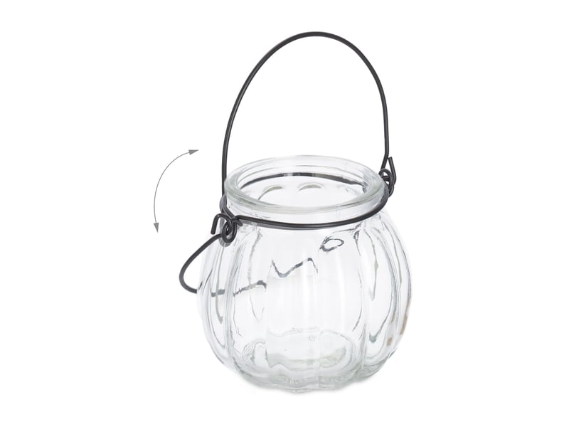  Lot de 12 photophores décoratifs polyvalents jardin salon 10 x 10 x 10 cm en verre transparent 13_0013525  - Conforama B