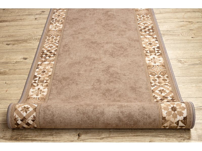 Tapis de couloir  antidérapant murcia carreaux de lisbonne, cadre, antidérapant beige 80cm 80x390 cm  - Conforama E