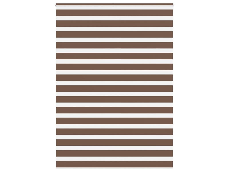 Store zèbre, store de fenêtre marron 155x200cm largeur du tissu 150,9cm polyester cf48689 - Conforama B