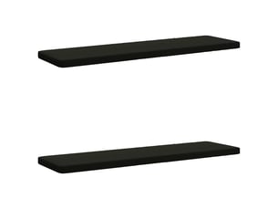 Lot de 2 coussins de banc, coussins d'assise vught 100 % polyester noir cf58027