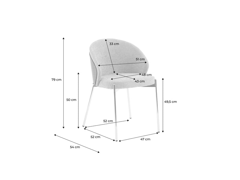  Lot de 2 chaises bois de peuplier teinté noyer. Acier noir et tissu texturé taupe - paul  - Conforama D