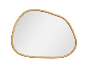 Miroir forme atypique à fixer coloris naturel <strong>FLORAGRACE</strong> <strong></strong> - 60 cm x 80 cm