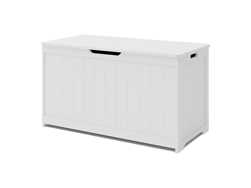  Coffre à jouets 80 x 40 x 45 cm blanc 03_0009285  - Conforama E